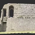 Medieval European Architecture Ancient Stone Structure With Arched Windows And Ruins