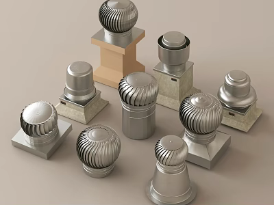 Collection Of Various Structural Components With Unique Designs And Bases 3d model