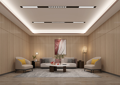 Modern Reception Room 3d model