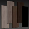 Wooden Panel Components In Various Colors Textures For Modern Interior Design