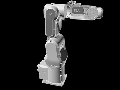 GEA Silver Industrial Robot Mechanical Arm Design On Black Background 3d model GEA Silver Industrial Robot Mechanical Arm Design On Black Background 3d model