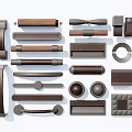 Modern Handle Hardware Door Handle Cabinet Handle 3d model