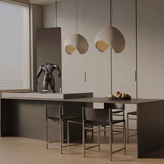 Modern table combination 3d model