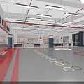 Martial Arts Fitness Training Gym With Hanging Punching Bags And Spacious Indoor Area