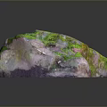 Natural Wood And Stone Material Featuring Green Pink Color Textured Surface