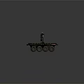 Industrial Flatbed Vehicle With Multiple Large Tires And Top Mounted Lights