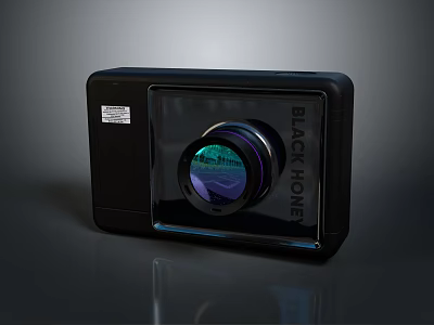 Black Honey Mobile Phone Camera Lens With High Quality Optics And Sleek Black Design 3d model