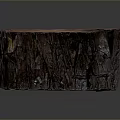 Natural Wooden Stump Featuring Rich Grain Texture And Polished Surface Design