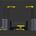 Boxing ring ring ring boxing ring fighting ring fighting ring fighting ring octagonal cage free fight boxing match 3d model