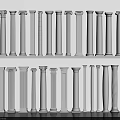 Various Design Styles of Classic White Roman Columns Decorative Collection