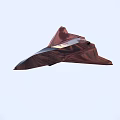 Modern Fighter Jet Flying In Blue Sky With Clouds And Aerodynamic Design