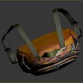 Stylish Colorful Wheeled Backpack With Floral Pattern And Green Rolling Wheels