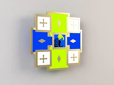 Cartoon children's wall lamp 3d model Cartoon children's wall lamp 3d model