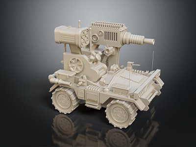 Modern Bulletproof Vehicle Military Vehicle Military Truck Military Experimental Vehicle 3d model