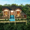 Boutique Villa in Lush Tropical Jungle With Private Pool And Wooden Terrace