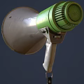 Commercial Handheld Megaphones with White and Green Design for Business Communication Tools