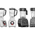 Four Different Designed Modern Kitchen Blenders with Various Styles and Controls