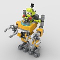 LEGO Toy Blocks Gundam Robot Mech Warrior Mechanical Warrior 3d model