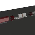 Various Utility Vehicles Including Box Truck Flatbed Trailer and Tanker Truck