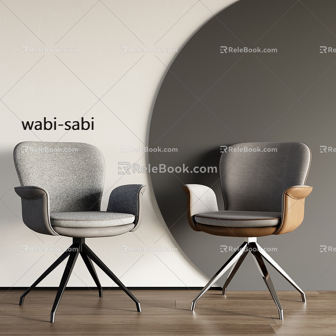 Office single chair 3d model