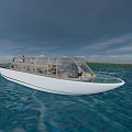 Modern Cruise Boat 3d model