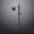 Street Traffic Signal Pole With Surveillance Camera Traffic Light And Road Signs