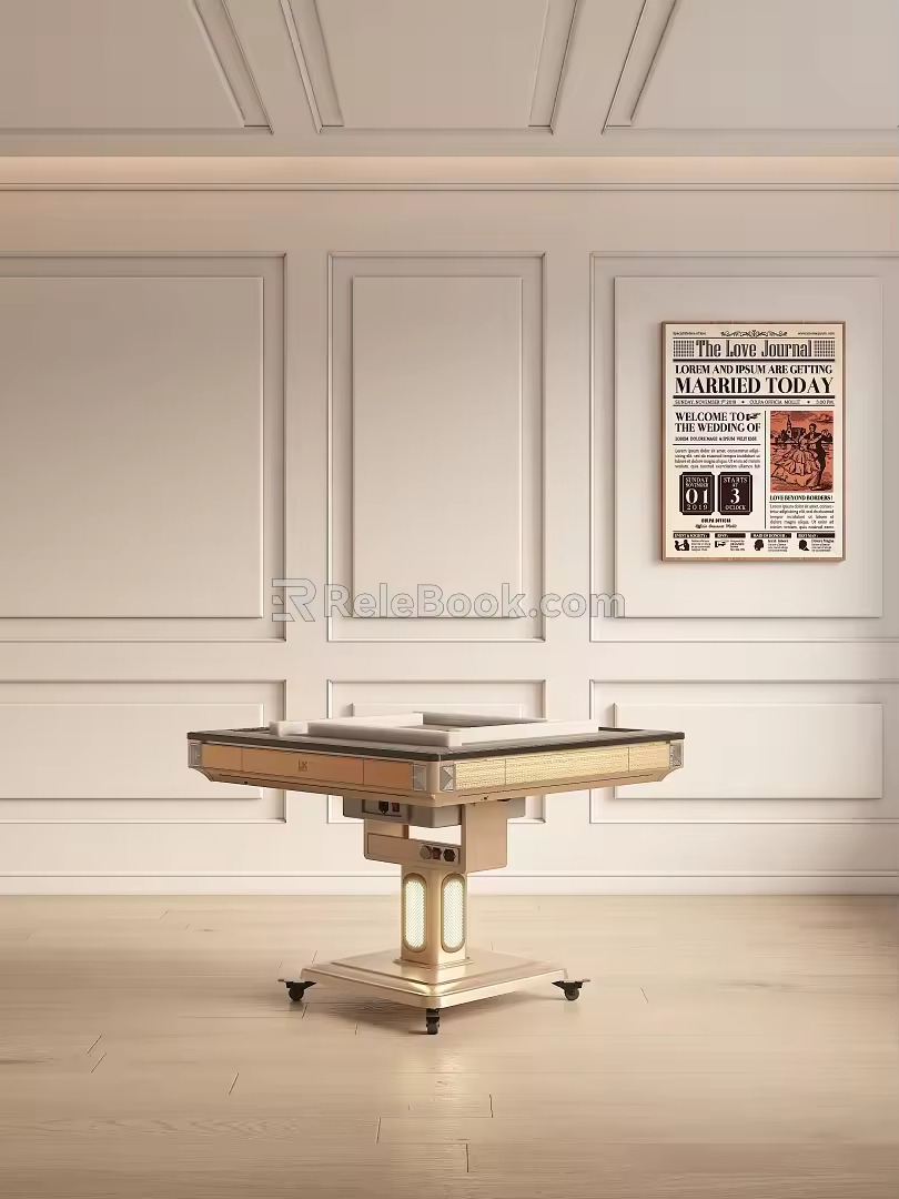 Modern mahjong machine 3d model