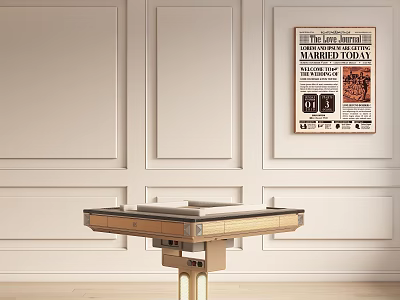 Modern mahjong machine 3d model