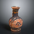 Traditional Handcrafted Terracotta Vase Sculpture With Intricate Carved Floral Design