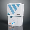 White Sonic FreshAire Water Purifier With Blue V Shaped Design And Faucet