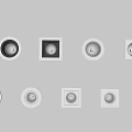 Modern Downlight Spotlight Track Light 3d model