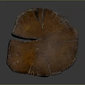 Wooden Tree Stump Shaped Coffee Table With Natural Texture For Home Living Room Decor