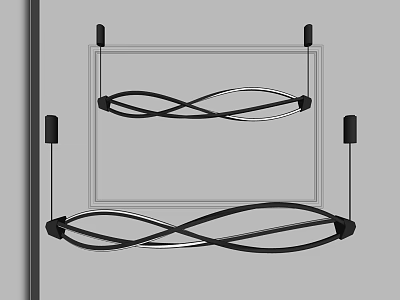 Modern Chandelier Metal Chandelier Living Room Chandelier 3d model