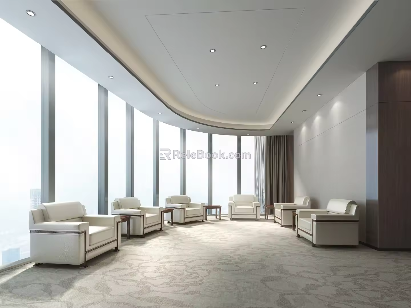 Reception Room Sofa 3d model