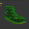 Brown Leather High Top Boots With Yellow Sole And Laces For Daily Use