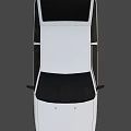 Vintage White Toyota AE86 Two Door Coupe With Bright Headlights And Retro Styling