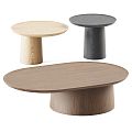 Modern wooden coffee table 3d model