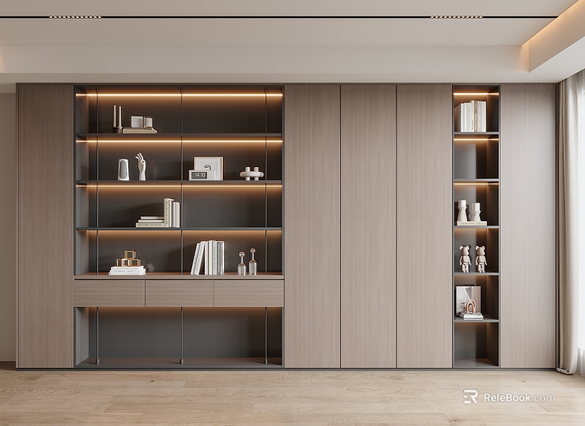 Modern Italian Bookcase texture