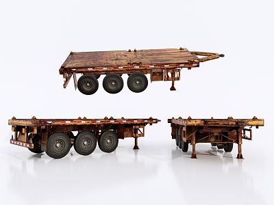 Modern Trailer Do Old Trailer 3d model