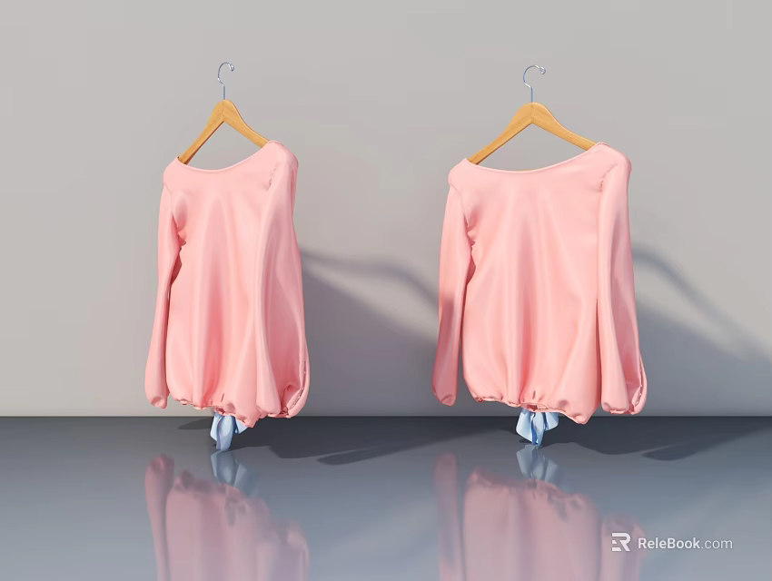 Modern Wooden Hinged Door Design With Smooth Surface For Interior Spaces 3d model