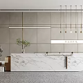 Modern Front Desk 3d model