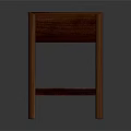 Wooden Nightstand With Single Drawer And Lower Shelf Simple Functional Design