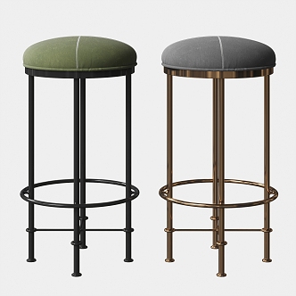 Modern Bar Stool Metal Bar Stool 3d model