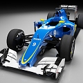 Sauber C34 f1 Racing Court Formula Racing 3d model