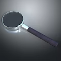Practical Household Magnifying Glass With Silver Frame And Dark Comfortable Handle