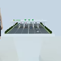 Smart Gas Station Commercial Equipment With Modern Fuel Dispensers And Vehicle Service