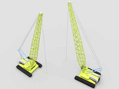 Crane Crawler Crane 3d model