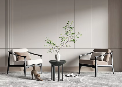 Modern Casual Sofa Combination Single Sofa 3d model