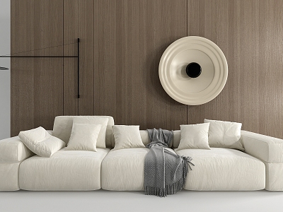 Wall decoration sofa 3d model