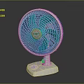 RIVO Air Cooler Fan with White Base and Green Blades Efficient Cooling Device